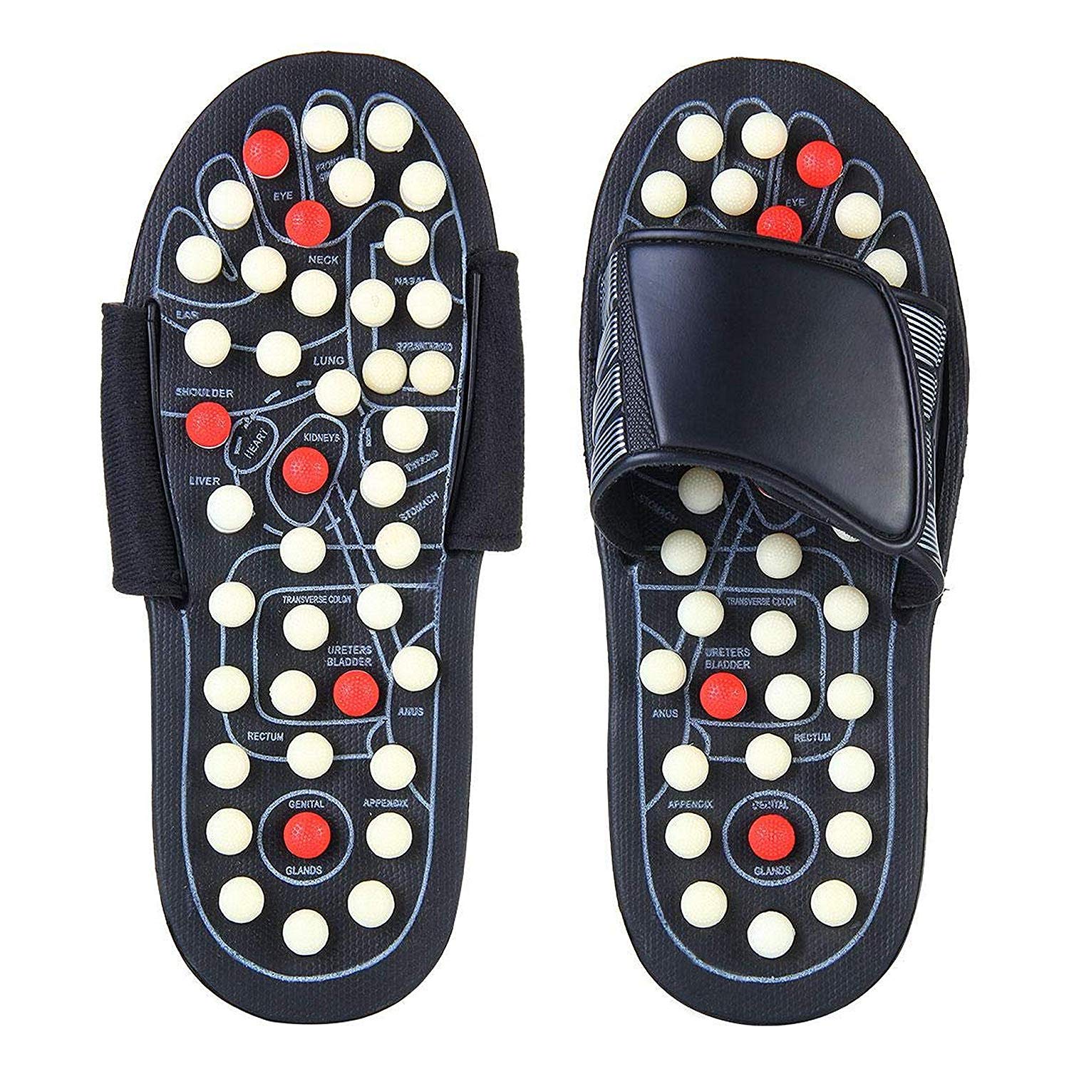 Acupressure and magnetic therapy slippers